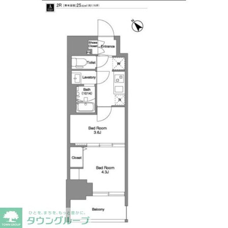 BPRレジデンス王子イーストの物件間取画像